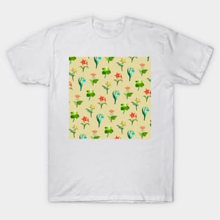 Mondstadt Flowers Print (Beige) T-Shirt